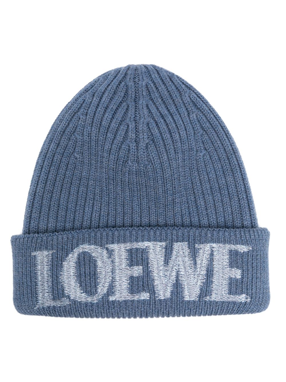 logo-embroidered wool beanie