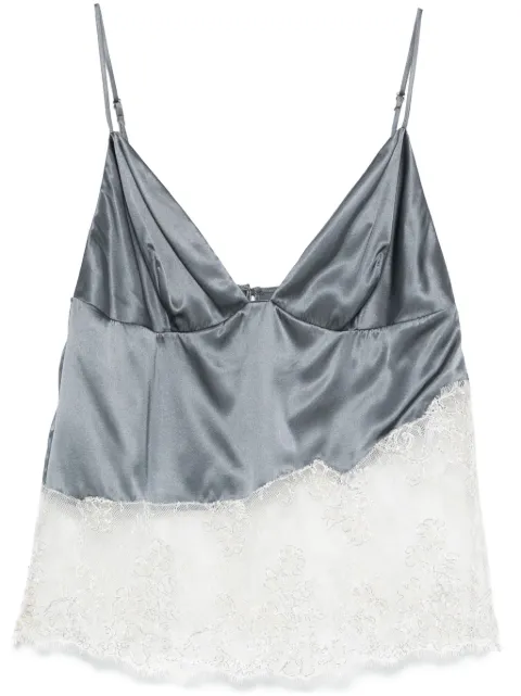 Elisabetta Franchi lace-detail top 