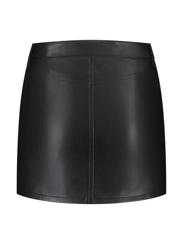 TWINSET Kids faux-leather Mini Skirt Black FARFETCH PH