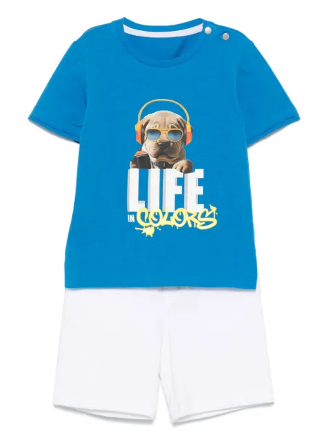 Lapin House jersey-texture shorts sets