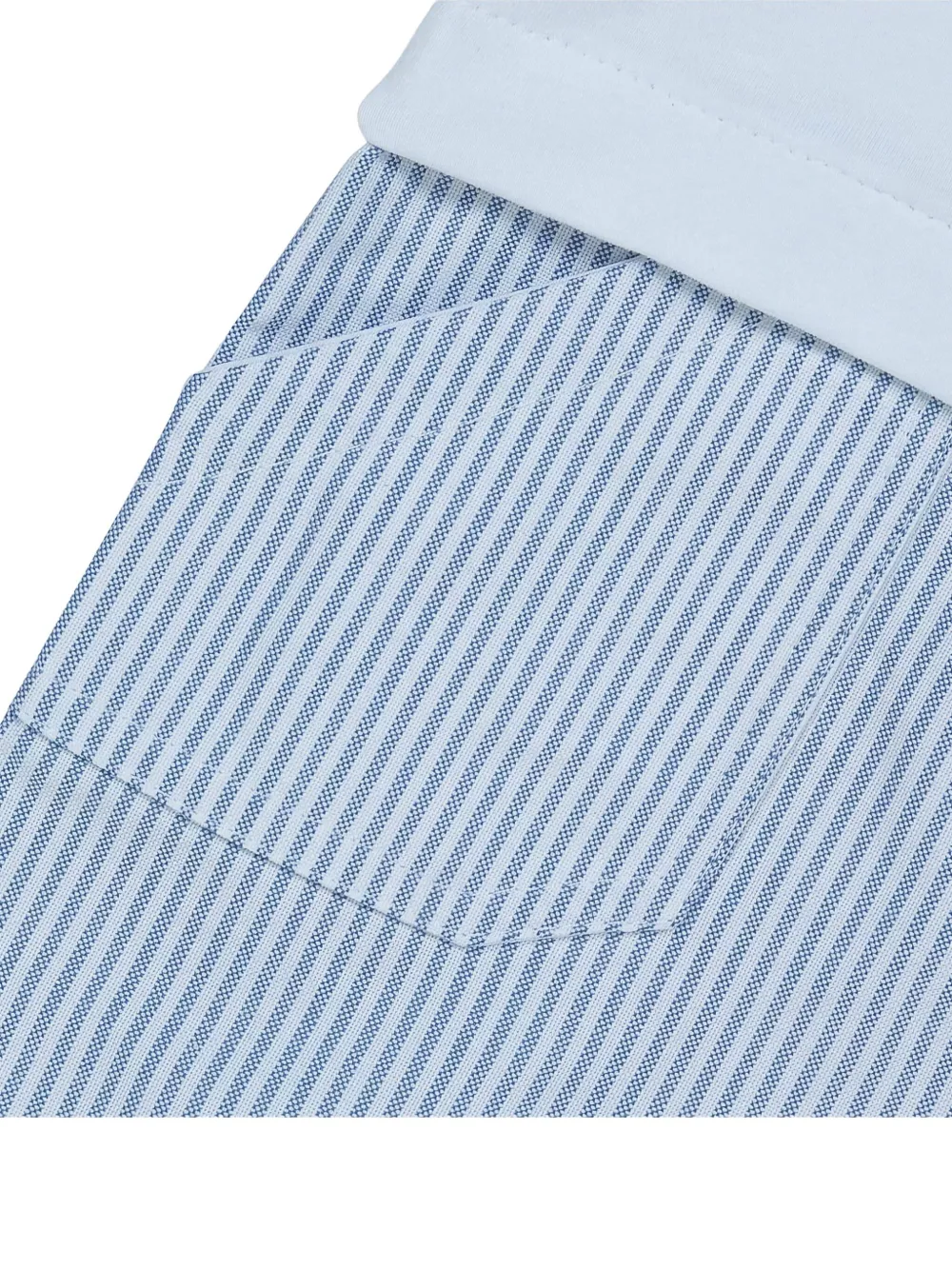 Lapin House Striped-pattern Romper In Blue