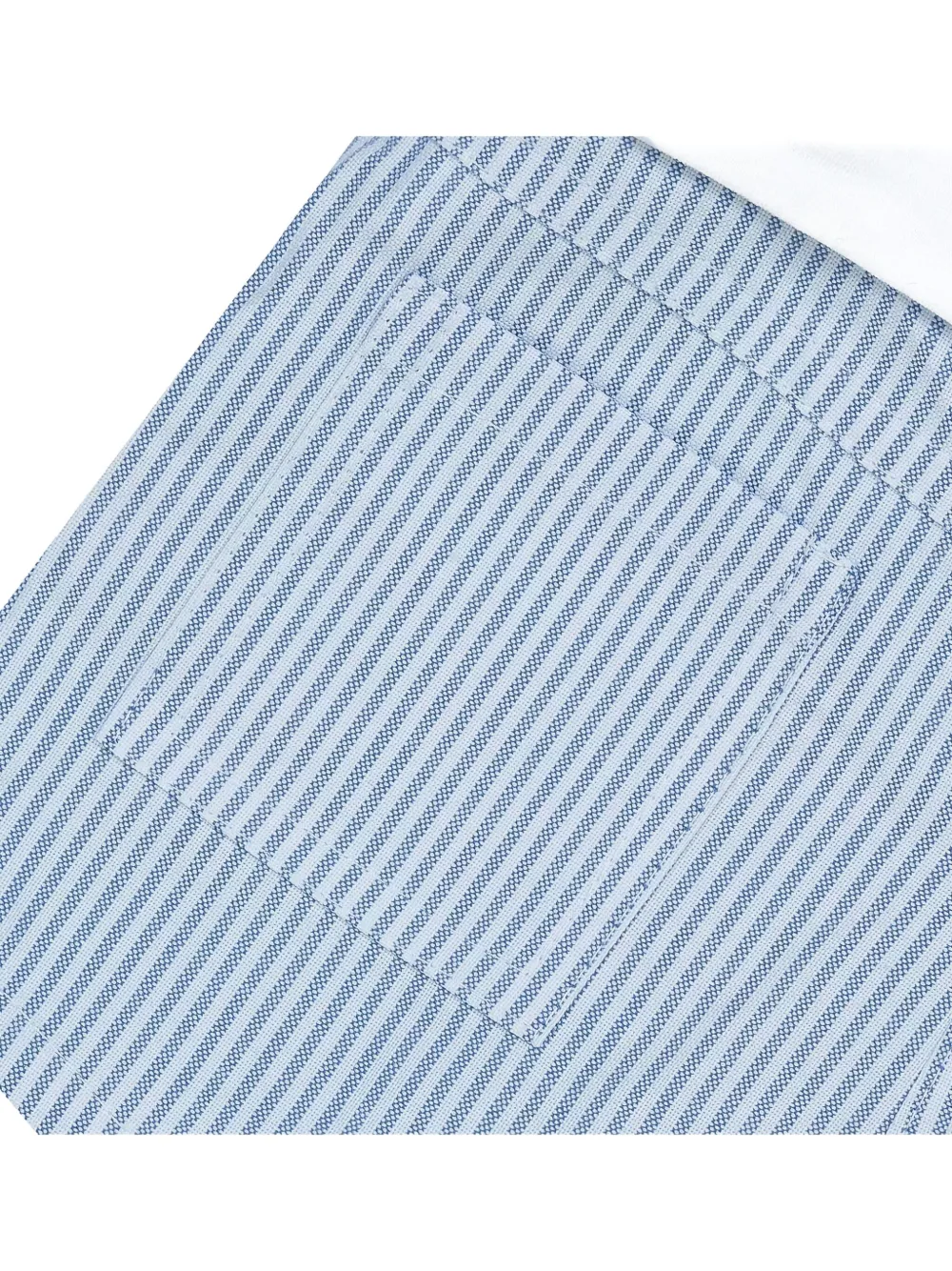 Lapin House Striped-pattern Romper In Blue