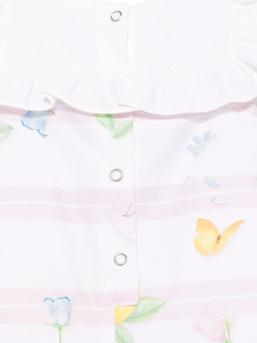 Lapin House Romper met bloemenprint Wit
