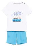 Lapin House graphic-print short set - White