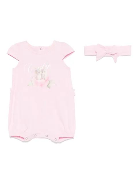 Lapin House set de mameluco con gato estampado
