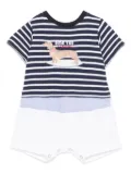 Lapin House striped romper - Blue