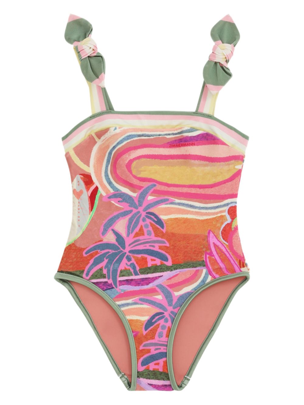 ZIMMERMANN Kids Tallow swimsuit - Pink