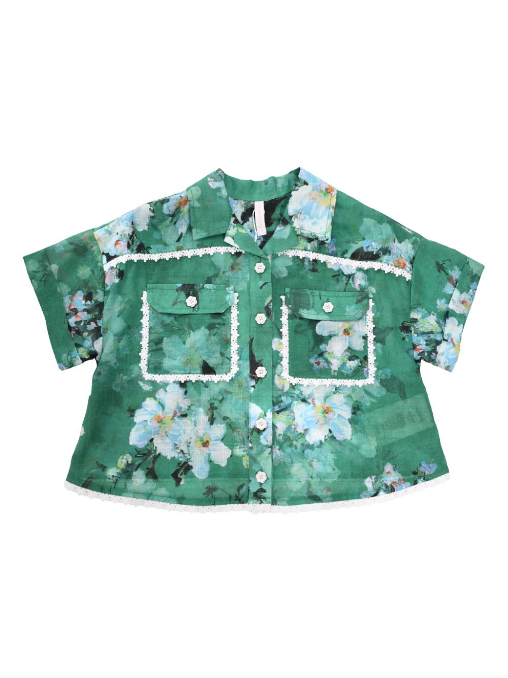 ZIMMERMANN Kids Everley shirt - Green