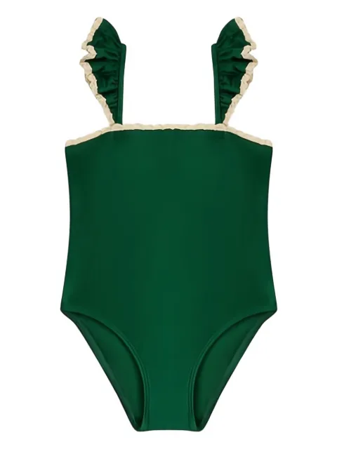 ZIMMERMANN Kids ruffled shoulder swimsuit