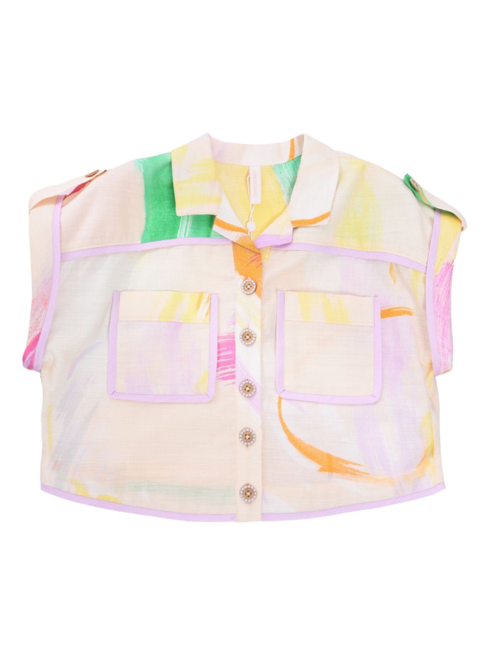 ZIMMERMANN Kids Everley shirt - Neutrals