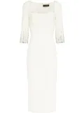 Jenny Packham Rosebud midi dress - White