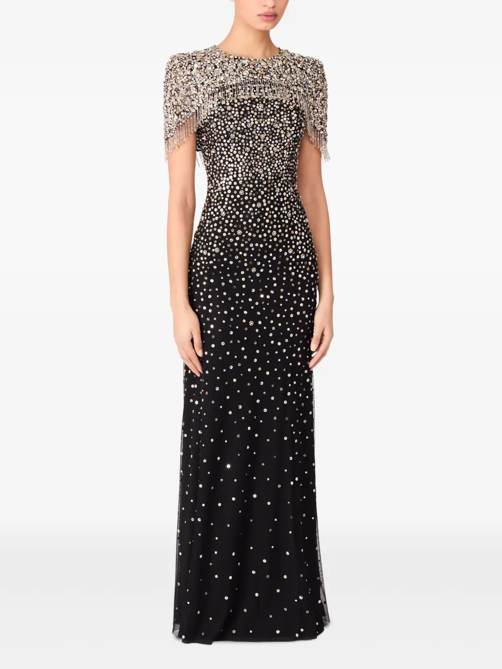 Jenny Packham Maxi-jurk - Zwart