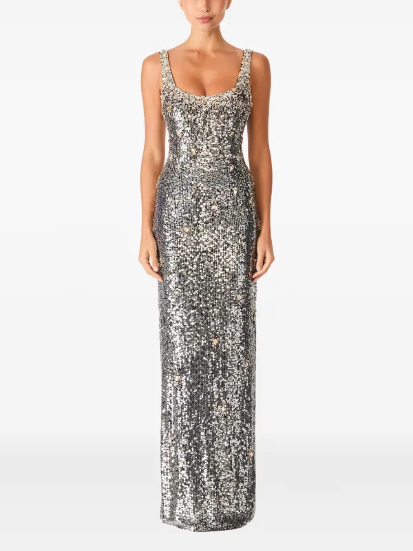 Jenny Packham Ezra Gown | Silver | FARFETCH Jenny Packham Ezra Gown | Silver | FARFETCH