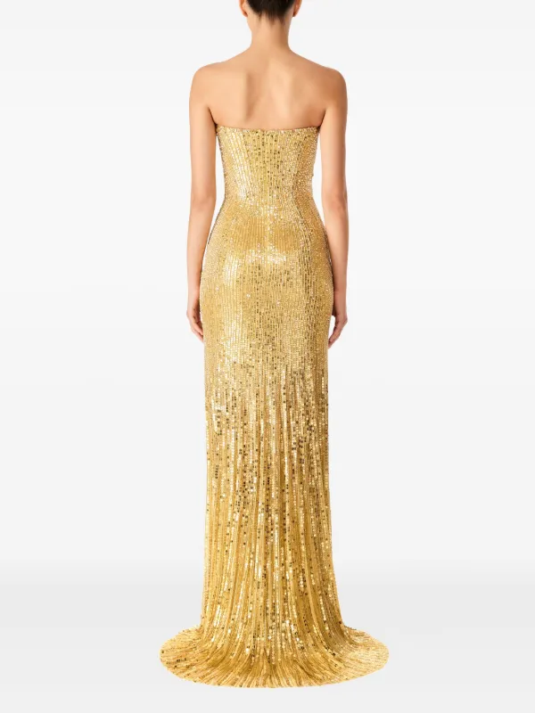 Jenny Packham トパーズ ドレス | イエロー | FARFETCH JP