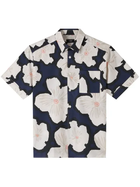 A.P.C. floral-print shirt Men