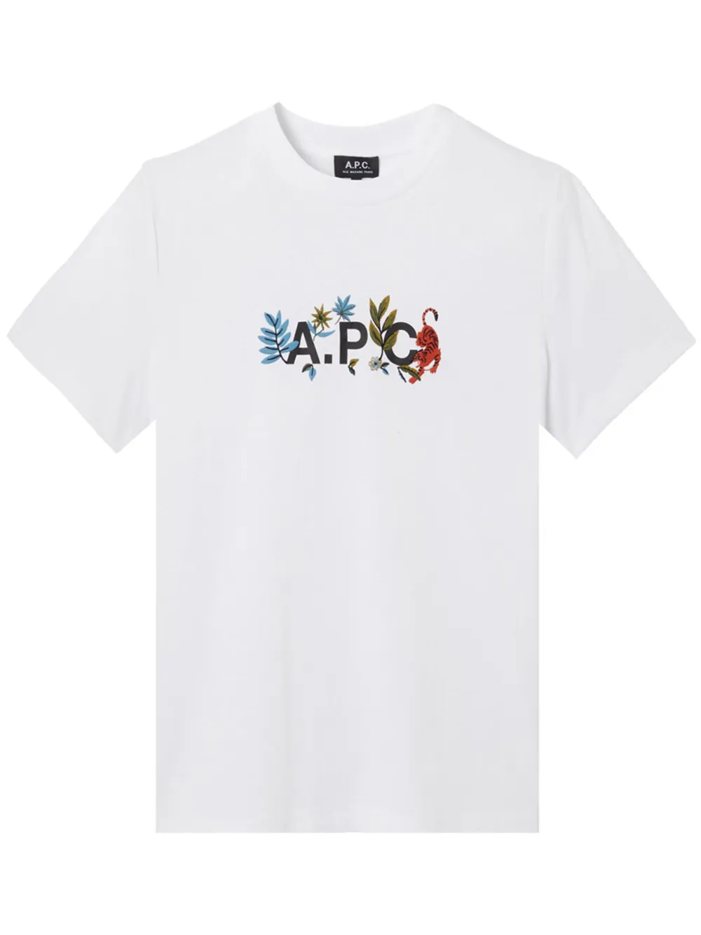 A.P.C. T-shirt met logoprint Wit