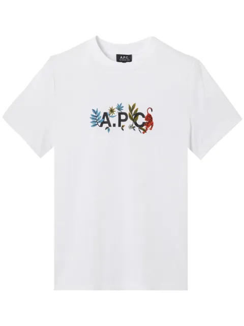 A.P.C. logo-print T-shirt