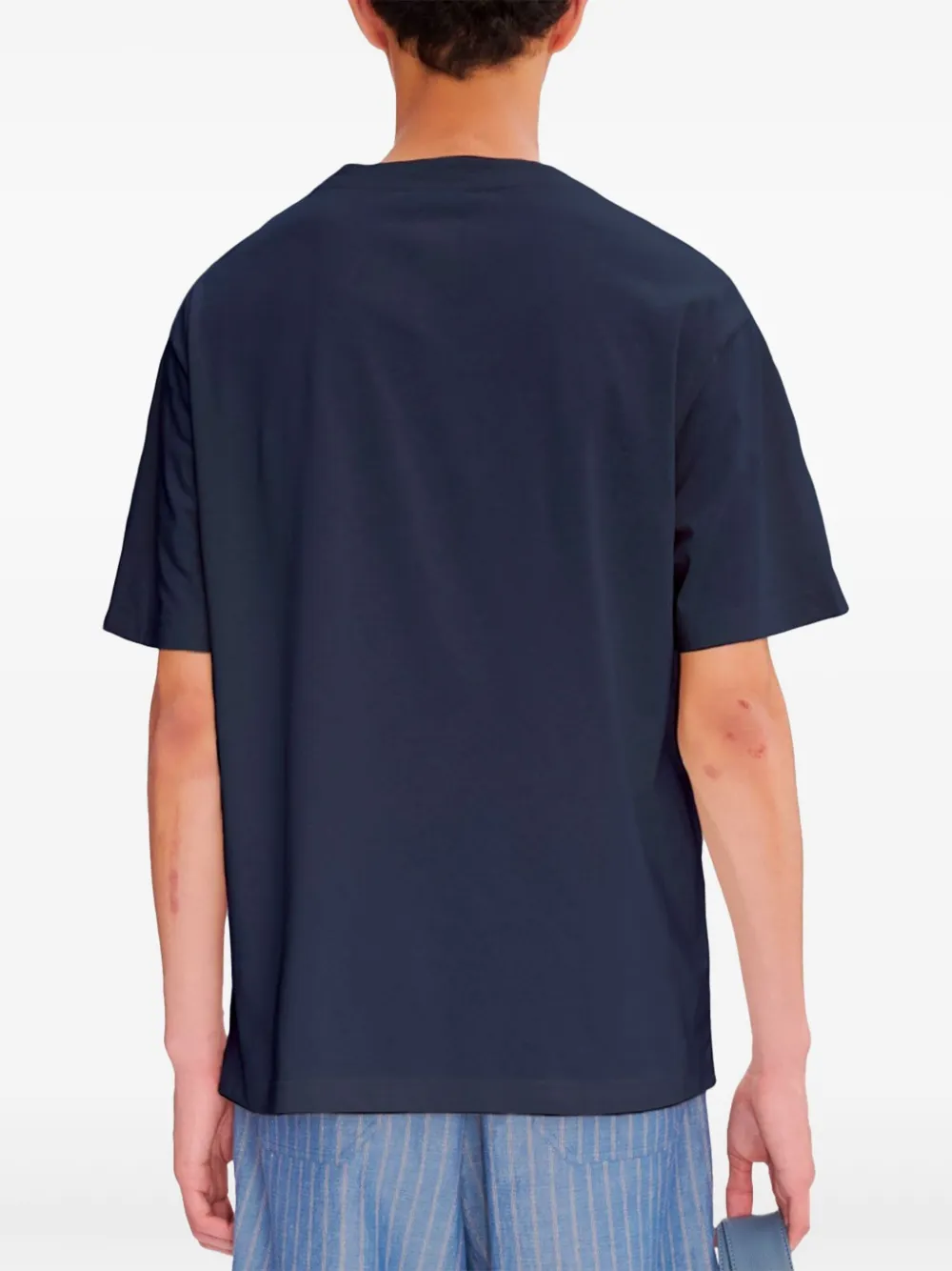 A.P.C. T-shirt met logoprint Blauw