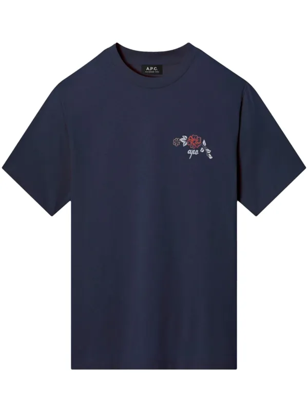 【送料関税込】A.P.C. Oscar Floral Logo T-Shirt 27071318_57685315_600.jpg