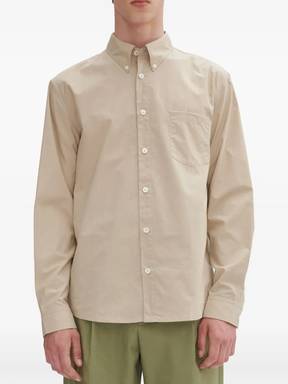 A.P.C. Button-up overhemd - Beige