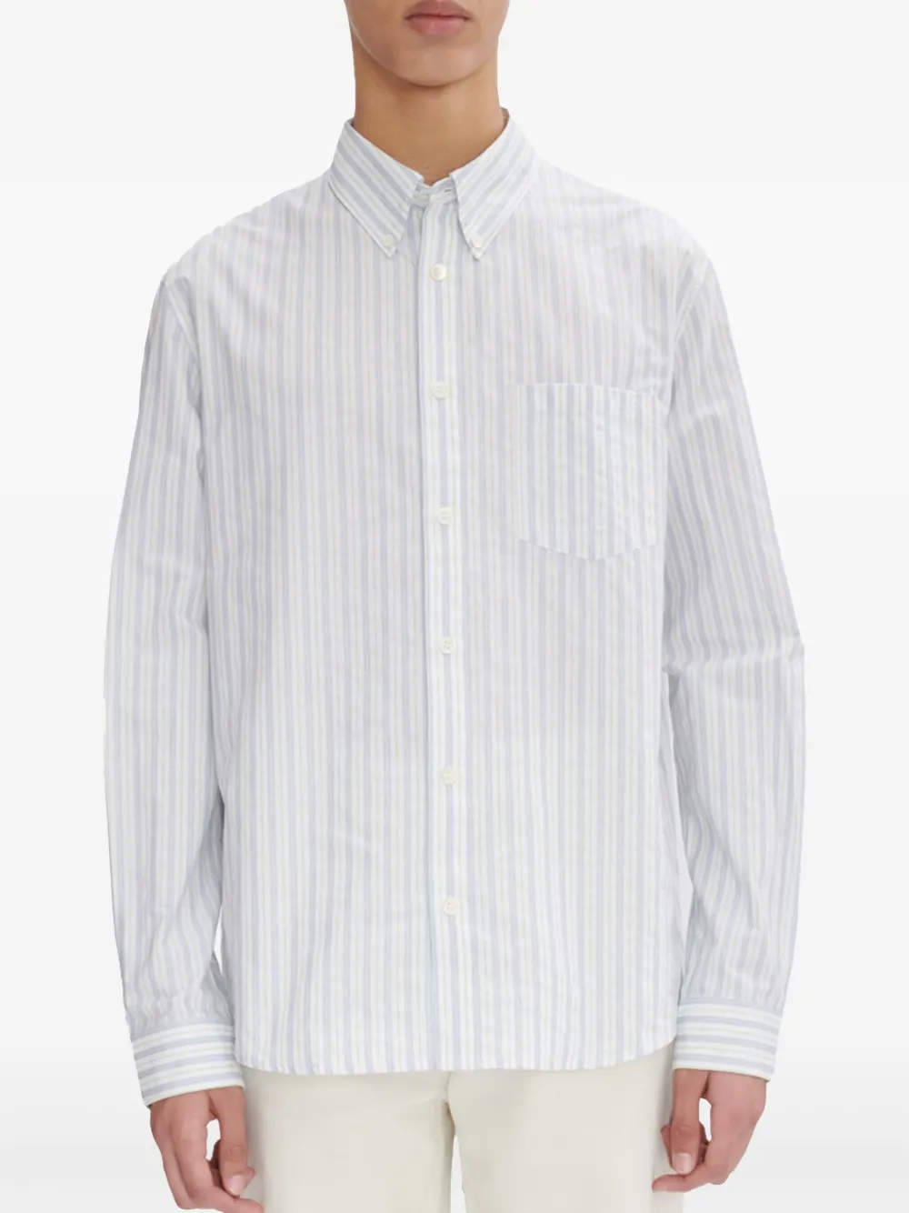 A.P.C. striped shirt - Wit