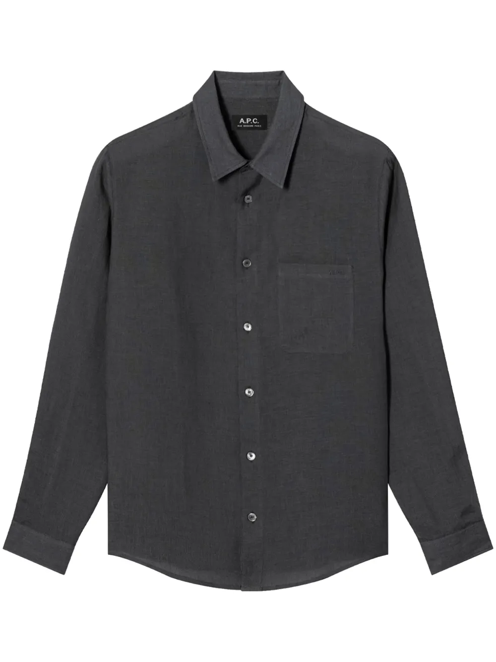 A.p.c. Patch-pocket Shirt In 灰色