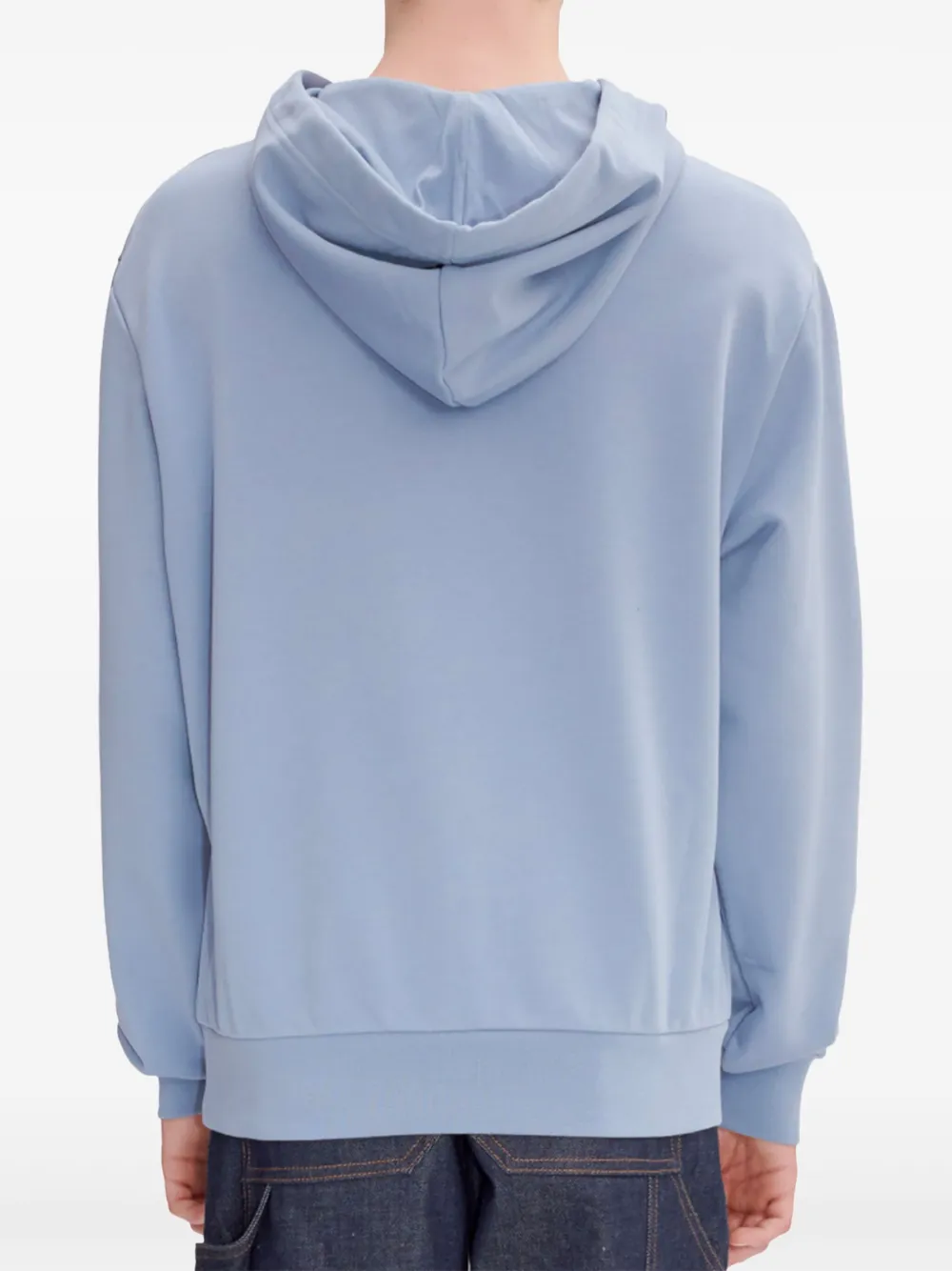 A.P.C. Hoodie met logoprint Blauw