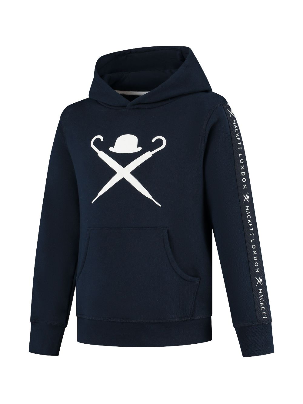 Hackett Kids Hoodie met logoprint Blauw