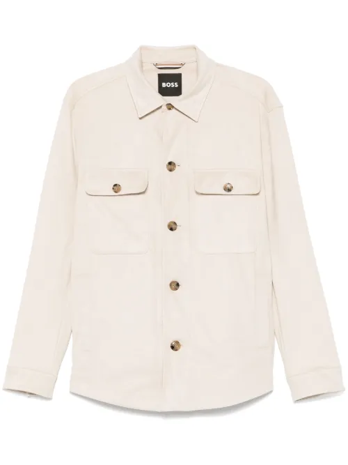 BOSS veste en daim - Tons neutres - BOSS - Modalova