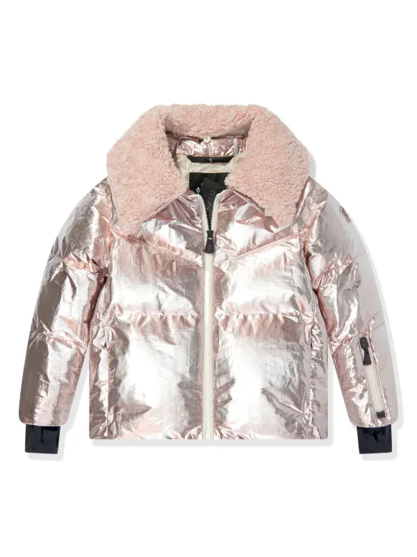 Moncler Enfant Edling Down Jacket Pink FARFETCH ID