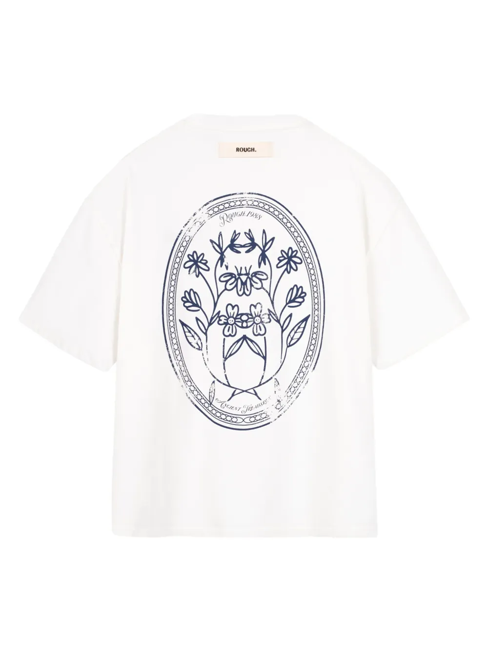 ROUGH. Emblem Frame T-shirt - Wit