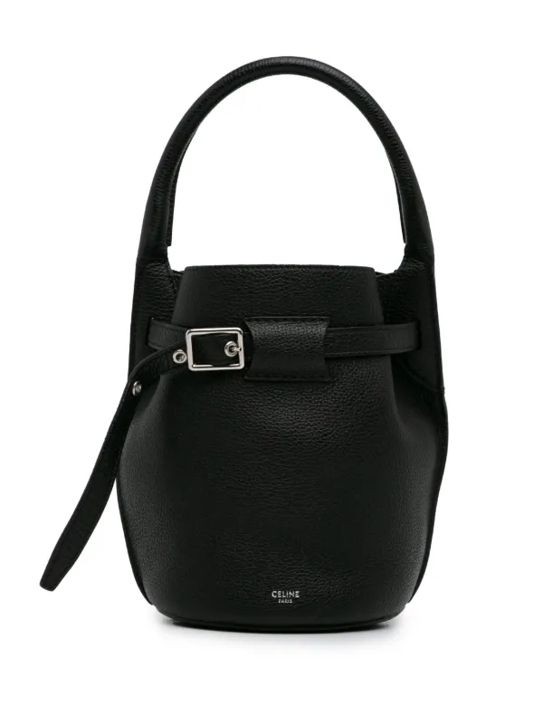 Celine Pre Owned 2019 Nano Big Bucket Bag satchel women Calf Leather One Size Black