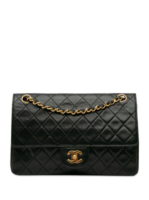 CHANEL 1989-1991 Medium Quilted Lambskin Double Flap shoulder bag Women