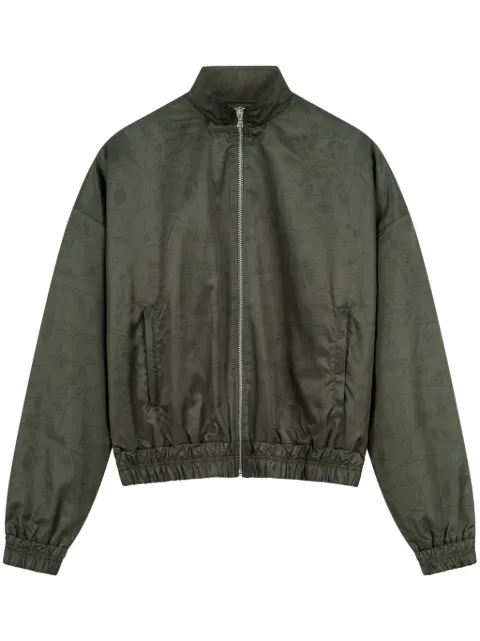 ROUGH. high-neck tracksuit jacket