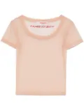 Fiorucci tulle crop top - Neutrals