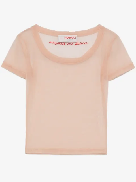 Fiorucci tulle crop top