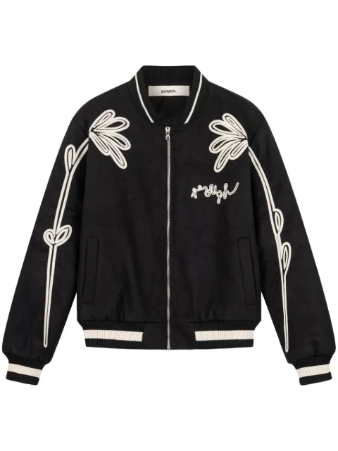ROUGH. Floral Varsity jacket