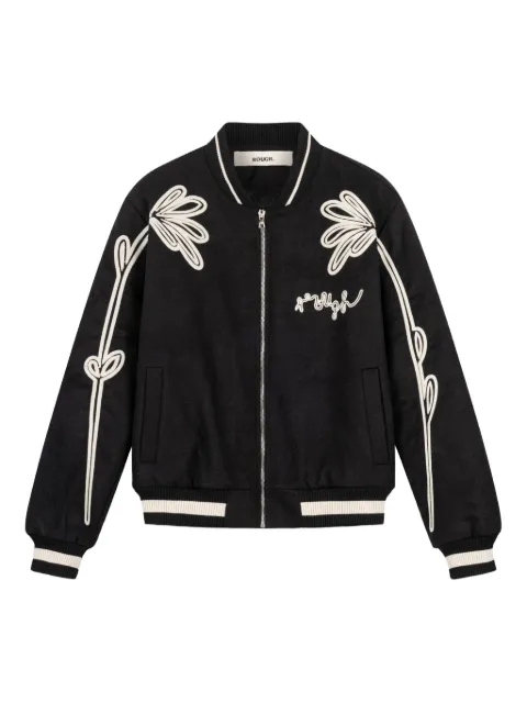 ROUGH. Floral Varsity jacket
