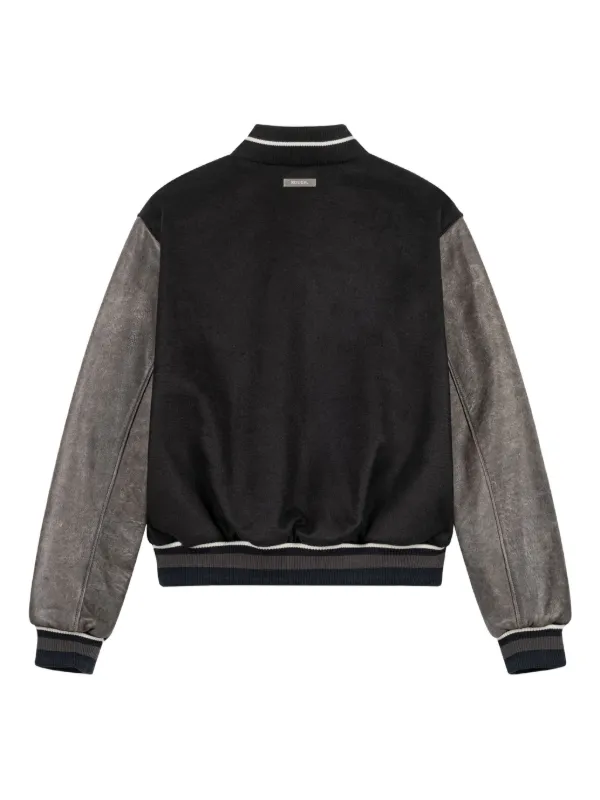 ROUGH. Vintage Varsity Jacket | Black | FARFETCH