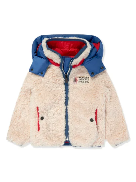 Moncler Enfant veste teddy réversible à capuche