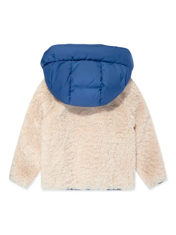 Moncler Enfant リバーシブル テディ フーデッドジャケット