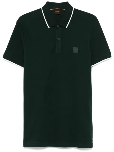 BOSS logo-patch polo shirt