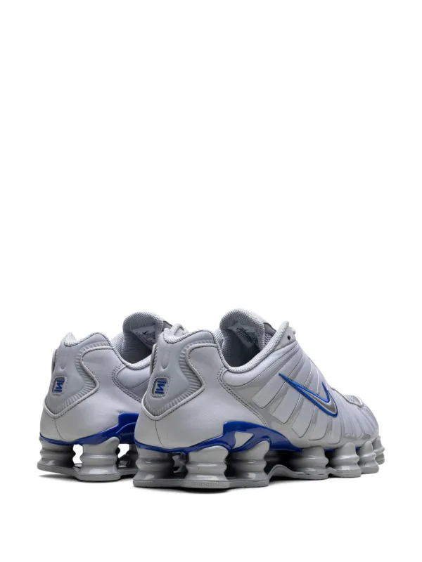 Nike shox grey and blue online