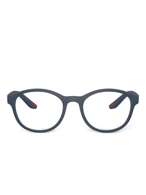 Prada Linea Rossa round-frame glasses