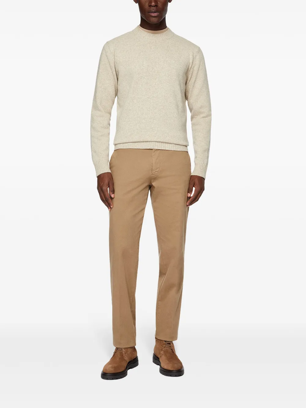 Boggi Milano cotton trousers - Beige