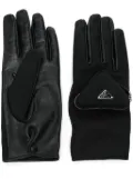 Prada Pre-Owned nappa leather gloves - Black