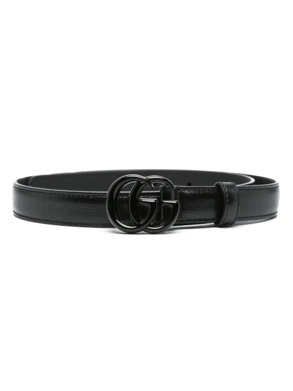 Gucci Pre Owned GG Marmont Belt Black FARFETCH CA