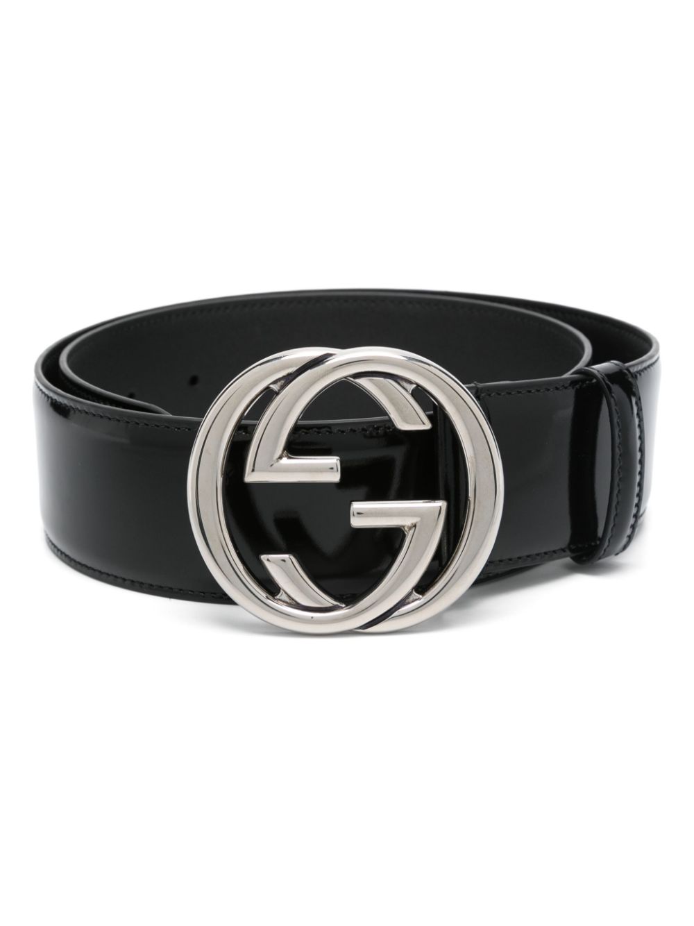 Interlocking G leather belt