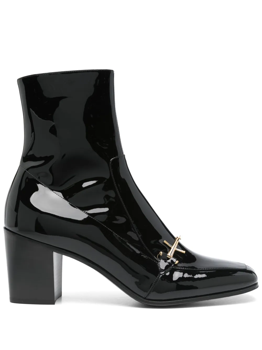 Saint Laurent Pre-Owned 75mm Beau boots - Black