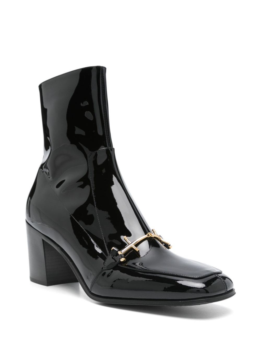 Saint Laurent Pre-Owned 75mm Beau boots - Black